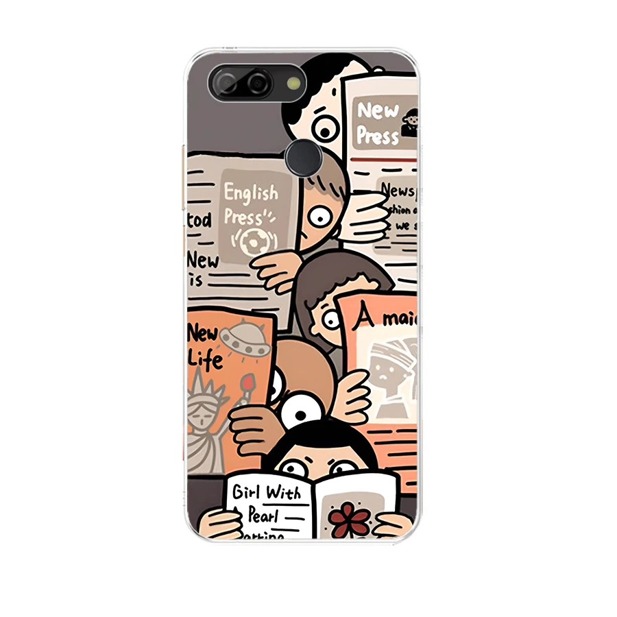 Case For Cover Silicone ZTE Blade V9 Vita V10 Vita Cases coque bumper back cover design protective soft tpu smile