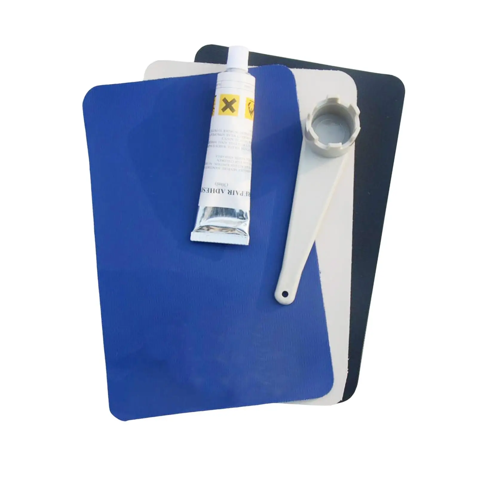 Repair Kayak ddmysmile Kayak Patches Air Vae Wrench Iatable Boat Repair Patches Kit Portable PVC Patch For Water Toys Replacement Smile