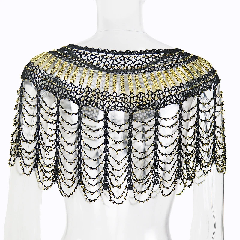 Beaded 1920S ddmysmile Shawl Gatsby Evening Cape Bridal Shawl Bolero Flapper Cover Up Elegant Wraps Shawl Scarf For Evening Dresses Party Smile