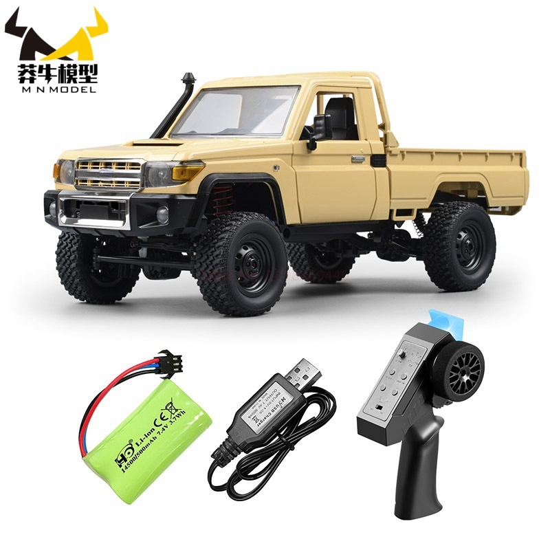 New Mn82 2.4g Rc Remote-controlled Model Car 46 Degrees Climbing Off-road Vehicle Lc79 Pickup Truck With Headlights Gift Toys