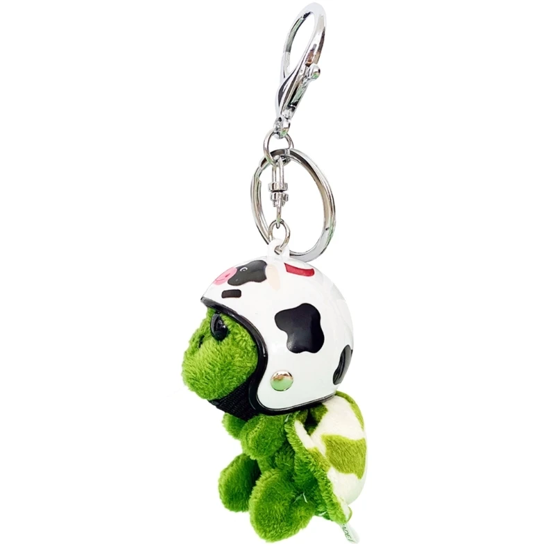 Keychain Helmet Sea Turtle Cute Animal Plush Keys Chain Attractive Phone Schoolbag Charm Car Pendant For Children ddmysmile Gift 57Bd Smile
