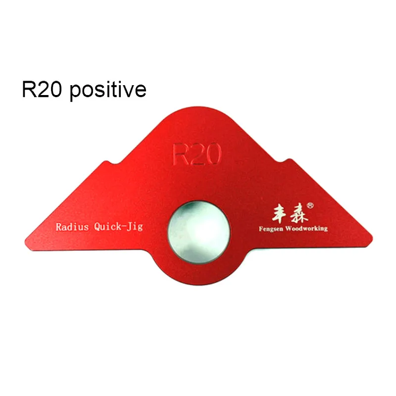 R Woodworking NEW R20/30/40 Gauge Angle Arc Trimming hine R Angle Arc Positioning Template Corner Jig for Router Table smile