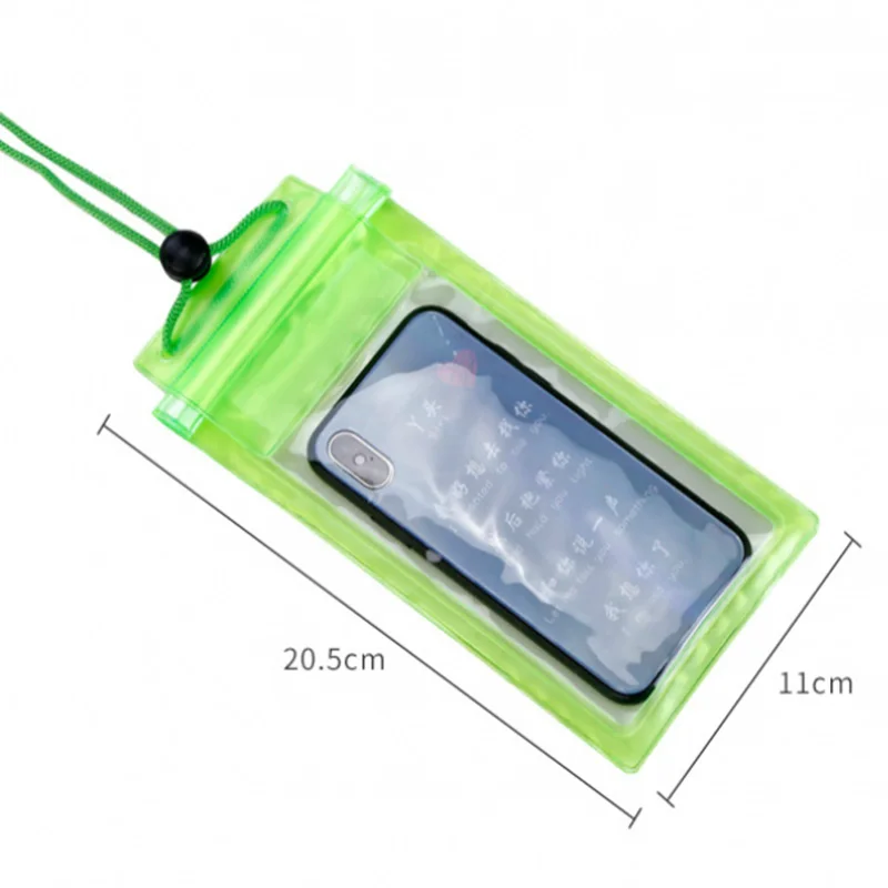 Phone Outdoor Waterproof Pouch Swimming Water proof Pouch Case Bag Underwater for Phone smile