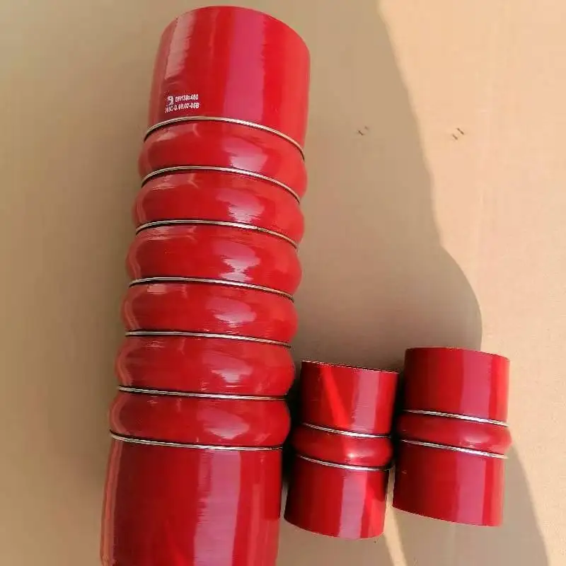 Silicone Hose 3-Ply Reinforced Straight Silicone Coupler Hose Turbo Intake Pipe Silicone Hump Intercooler Engine Intake Pipe
