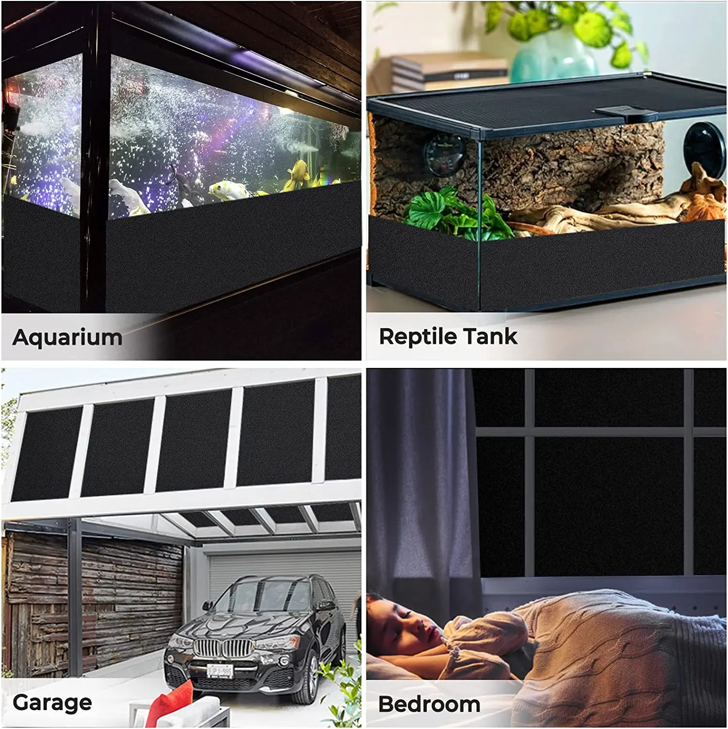 Static Film Blackout Window Cling 100% UV Blocking Privacy Room Darkening Frosted ddmysmile Glass Tint Heat Control Removable Covering Smile 100%