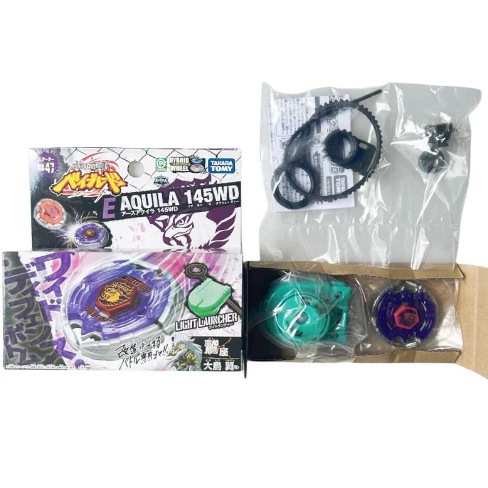 4D Beyblades Takara Tomy Beyblade Metal Battle Fusion Top BB47 AQUILA 145WD Wheel with Light Launcher