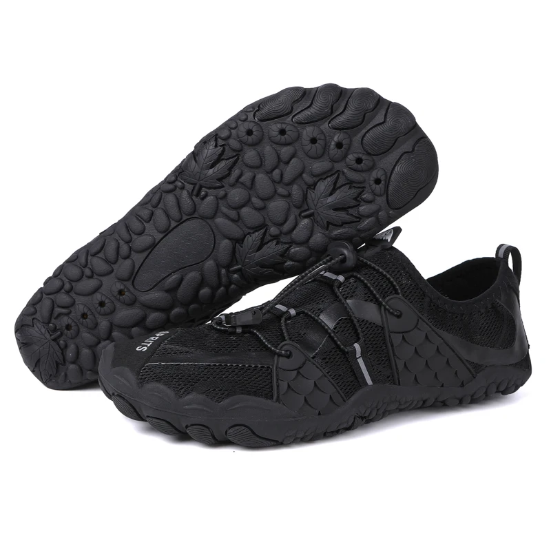 Aqua Shoes ddmysmile Breathable Men Beach Shoes Breathable Hiking Sport Wading Shoes Quick Dry River Sea Diving Swimming Barefoot Outdoor Smile