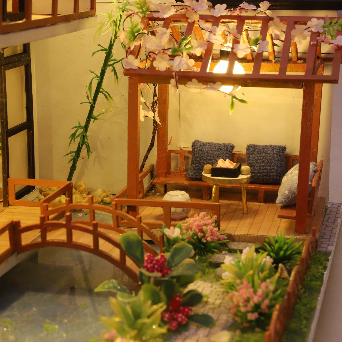 Building Model Doll House 3D Puzzle Mini DIY Kit Production and Assembly of Room Toys Home Bedroom Decoration with Furniture W 240518