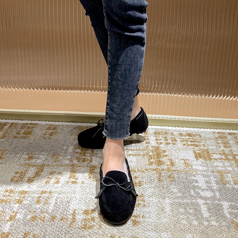 Genuine Cozy Winter Leather Shearg Wool Shoes - Warm Plush Ankle Boots for Women 4