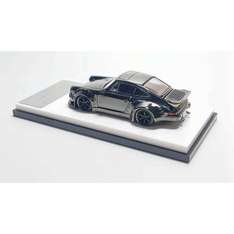 Cars Diecast Model Cars PreSale MC 1 64 RWB 930 Whale Wing Chromium Gray Die Cast Diode Automotive Model Set Micro Toys d240527