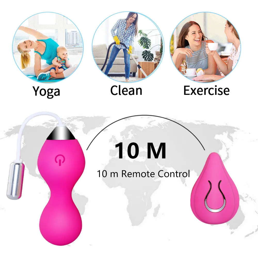 Female Vaginal Ball Toys Vaginal Tightening Sports Chinese Kegel Ball Vibrator Ben Wa Geisha Pelvic Muscle Ball 240516