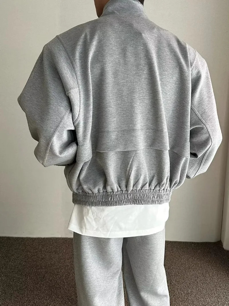 Autumn Sports Set Men Sports Cardigan Jacket and Jogging Wide Leg Pants Fashion Loose Fishing 2-piece Sets Unisex Tracksuits 240524