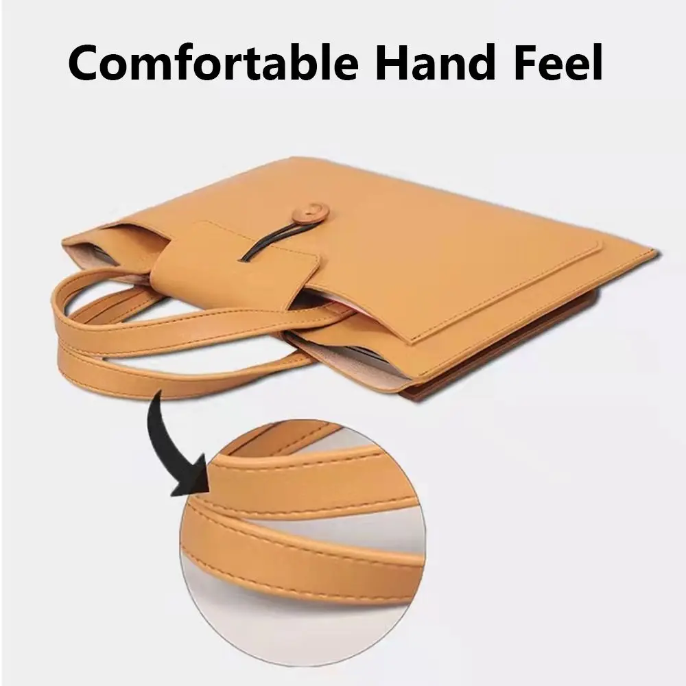 inch Handbag 13/14/15 Laptop PU Leather Sleeve Case Notebook Computer Cover Protective Pouch For For HP For Dell For Asus smile