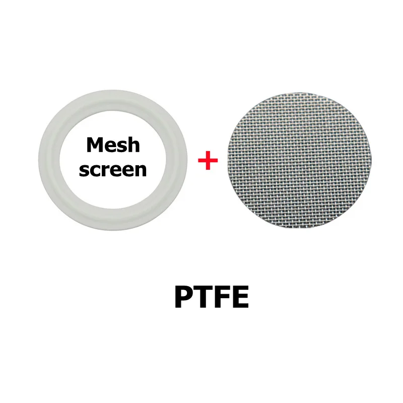 304 Filter Screen Tri Clamp Gasket Seal Strip 10 20 40 60 100 150 300Mesh 1.5" 2"2.5"3"4"FKM PTFE Silicone Sanitary Homebrew