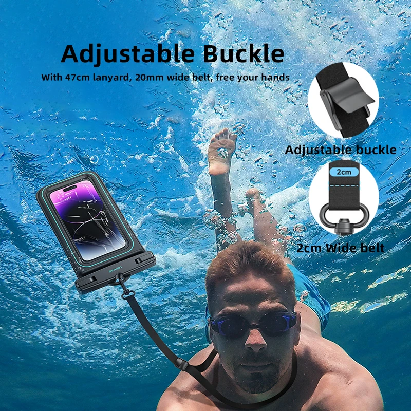 Waterproof Phone Case USAMS Ipx8 Universal Sealability Underwater Bag 7Inch ddmysmile Water-Resistant Cover For Iphone Xiaomi Huawei POCO Smile