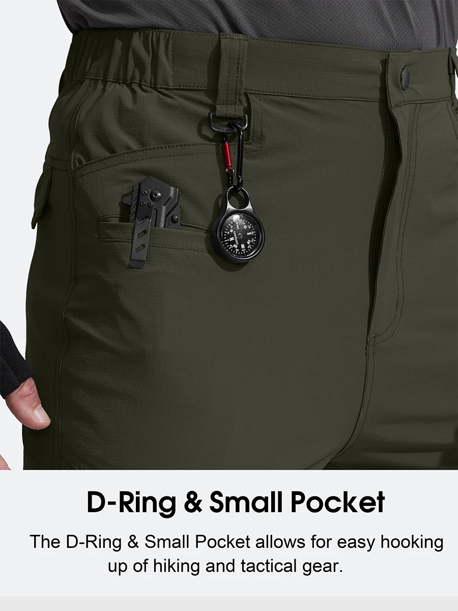 G Gradual Men's Water Resistant Pants Relaxed Fit Tactical Combat Army Cargo Work Pants with Multi Pocket