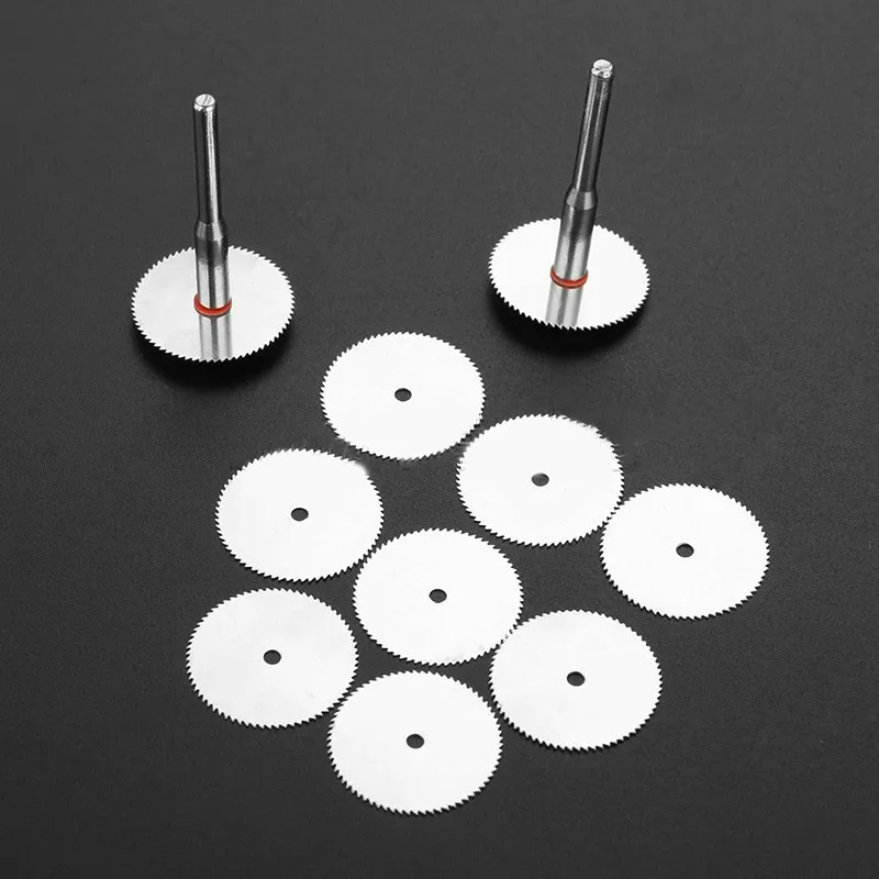 12Pcs/Set Mini Circular Saw Blade Wood Plastic Cutting Disc Aluminum Metal new Oscillating Tool Accessories 2025 With 2*Mandrels