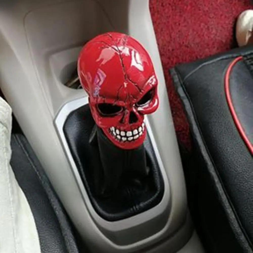 Knob Shift Skull Gear Universal Manual Shifter Lever Handle Skull Head Buck Teeth Pomo Marchas Car Gear Stick Car ddmysmile Accessories Smile