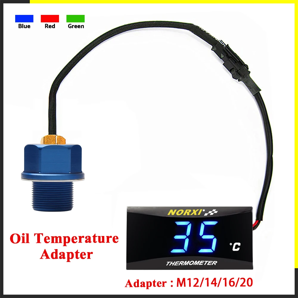 Temperature Sensor Oil Koso ddmysmile Motorcycle Norxi Mini Square Digital Instrument Humidity For Nmax125 Motorcycle Temperature Infiers Smile