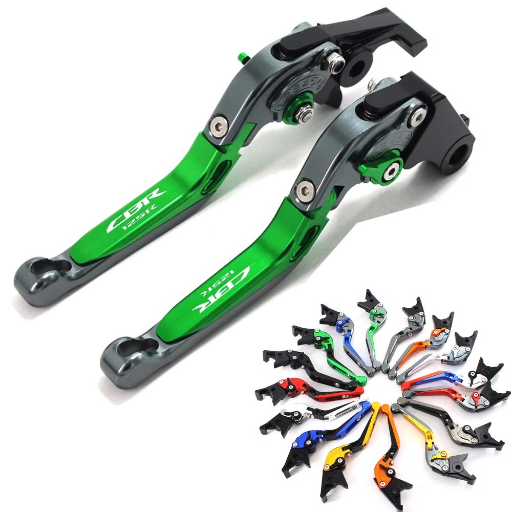 Adjustable Brake CNC Motorcycle Clutch Levers Set For Honda CBR125R 2004-2010 2009 2008 2007 2006 CBR 125R CBR 125 CBR125 R smile