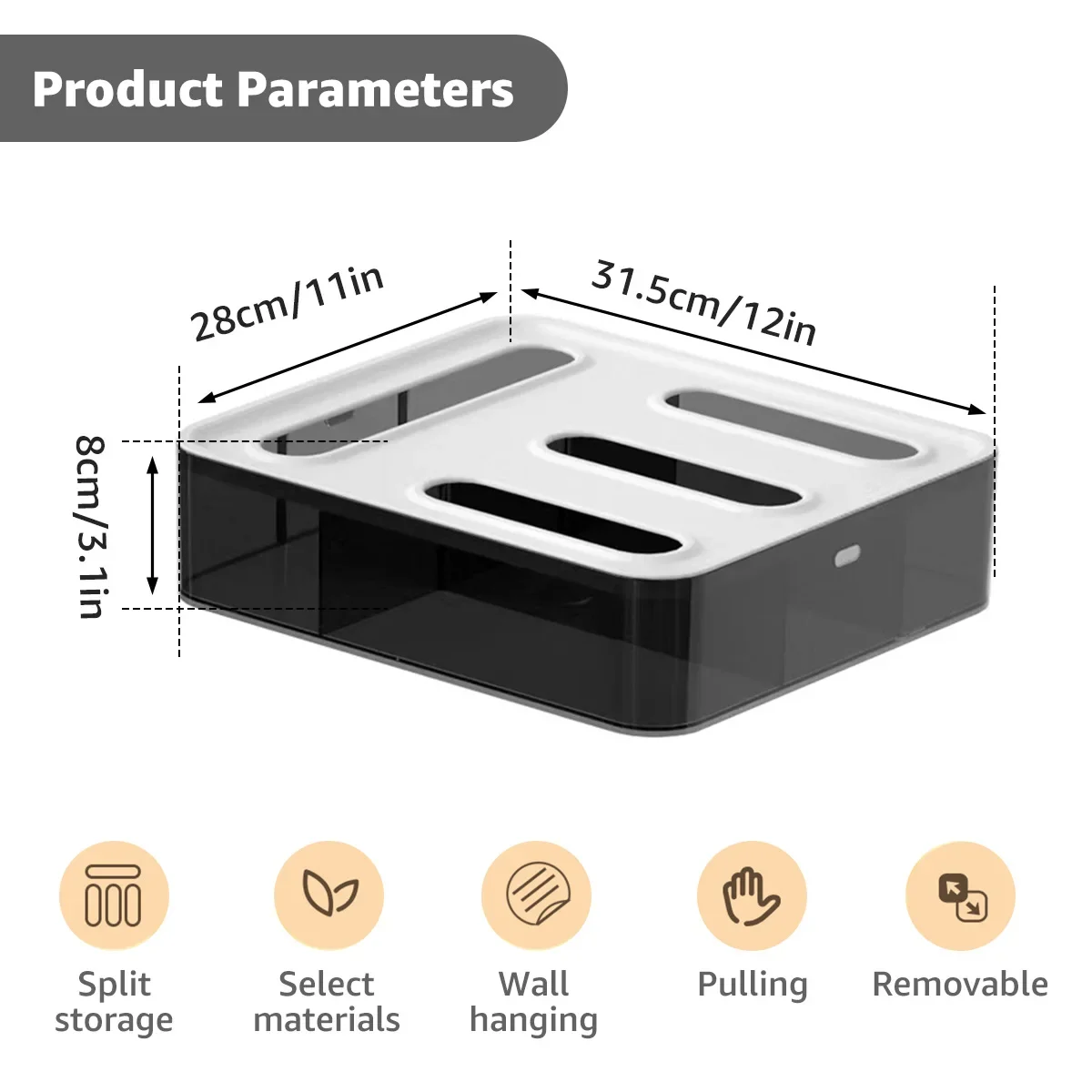 Multi-Slot Snack new Bag Dispenser No Punching 2025 Wall Mounted Sand Bags Storage Box Freezer Bag Storage Organizer for Kitchens