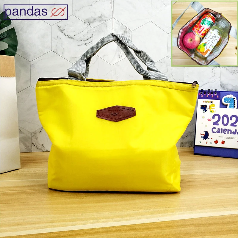 Storage Bags Food Insulated Portable Picnic Handbag Large ddmysmile Capacity Thermal Bag Waterproof Oxford Lunch Bags Kitchen Accessories Smile