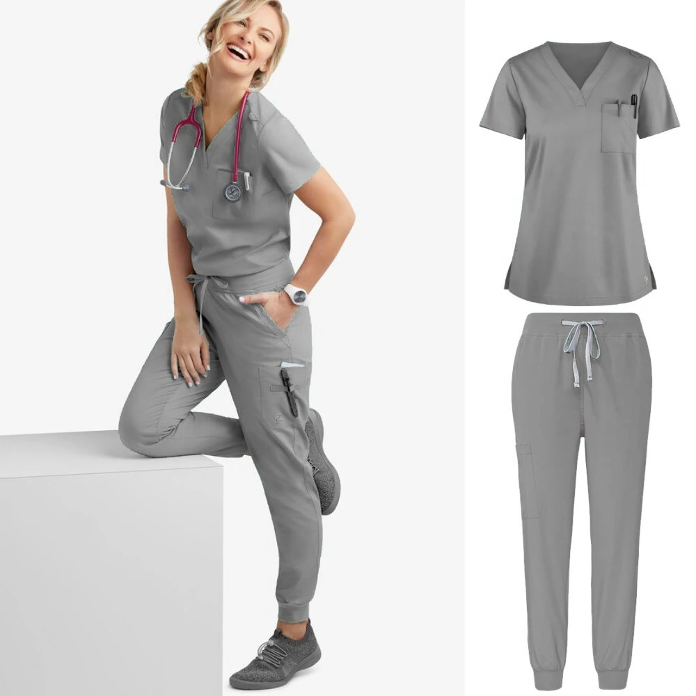 Woman Scrubs Uniforms Multicolour SPA Beauty Uniform Dentist Veterinary Working Clothes Unisex Pharmacy Clinic Scrub Set 2