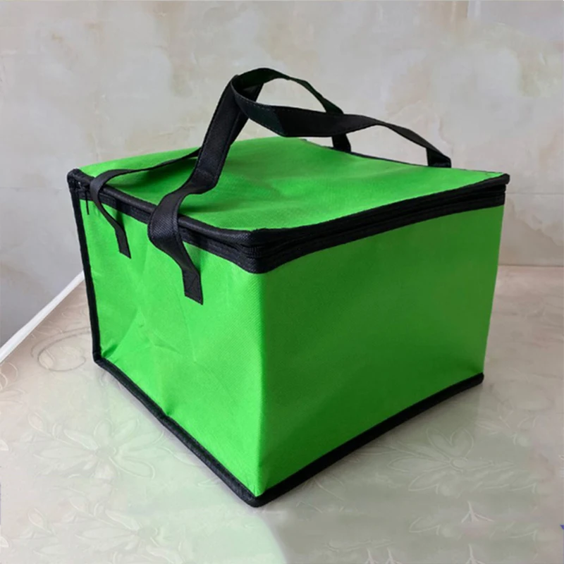 Bag Food Thermal Waterproof Insulated Bag Cooler Bag Portable Folding Picnic Lunch Bag Ice Pack Food Delivery Bag Pizza Bag smile