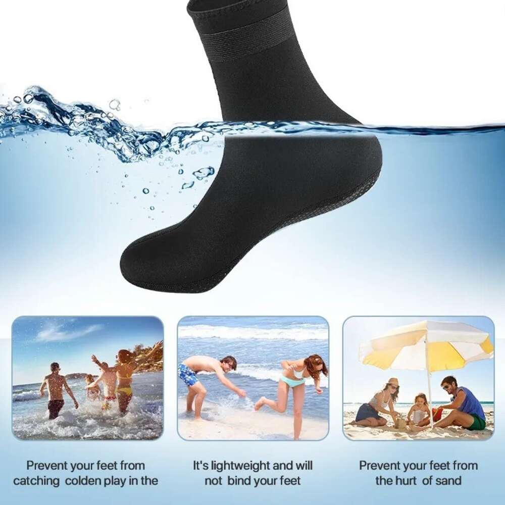 Ddmytiger Ddmytiger MM Diving Socks For Men S Swimming Warm Deep Waterproof Material Long Tube Anti Slip And Wear Resistant Beach H