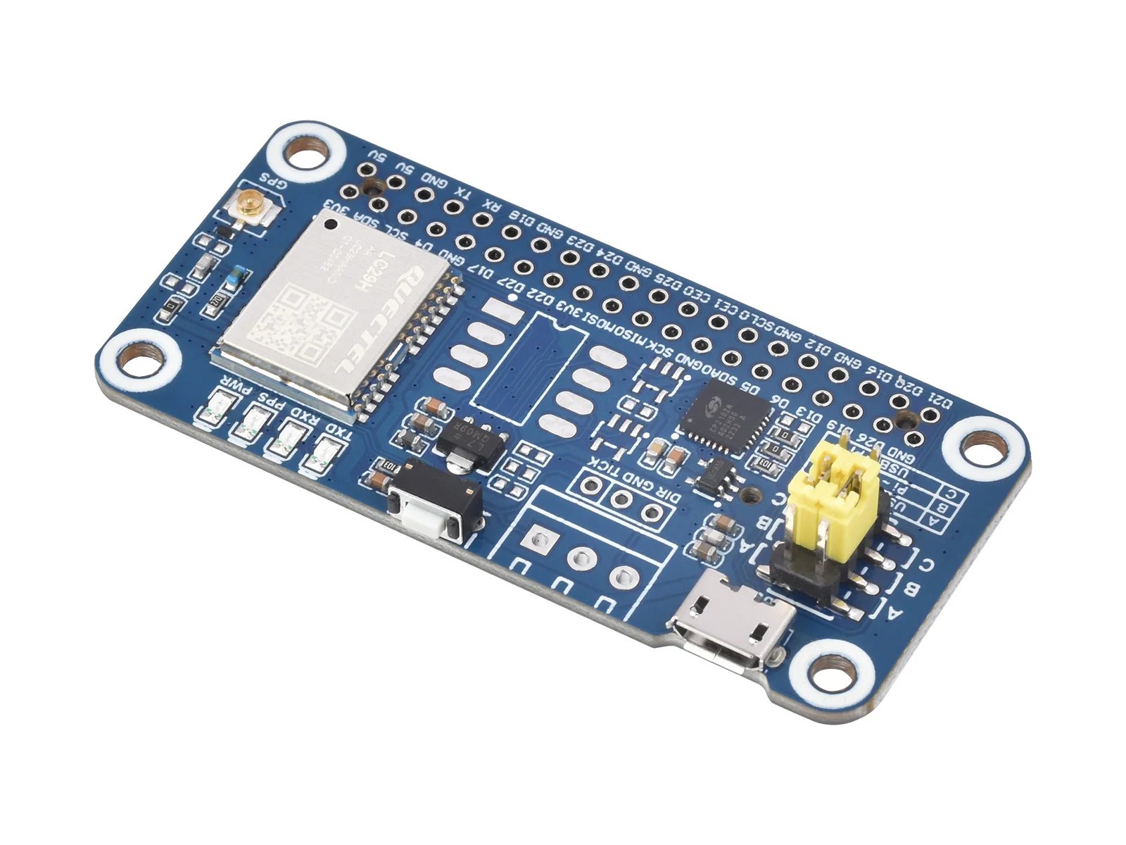 Waveshare LC29H Series Dual-band GPS Module For Raspberry Pi, Dual-band L1+L5 Positioning Technology, Optional RTK Function