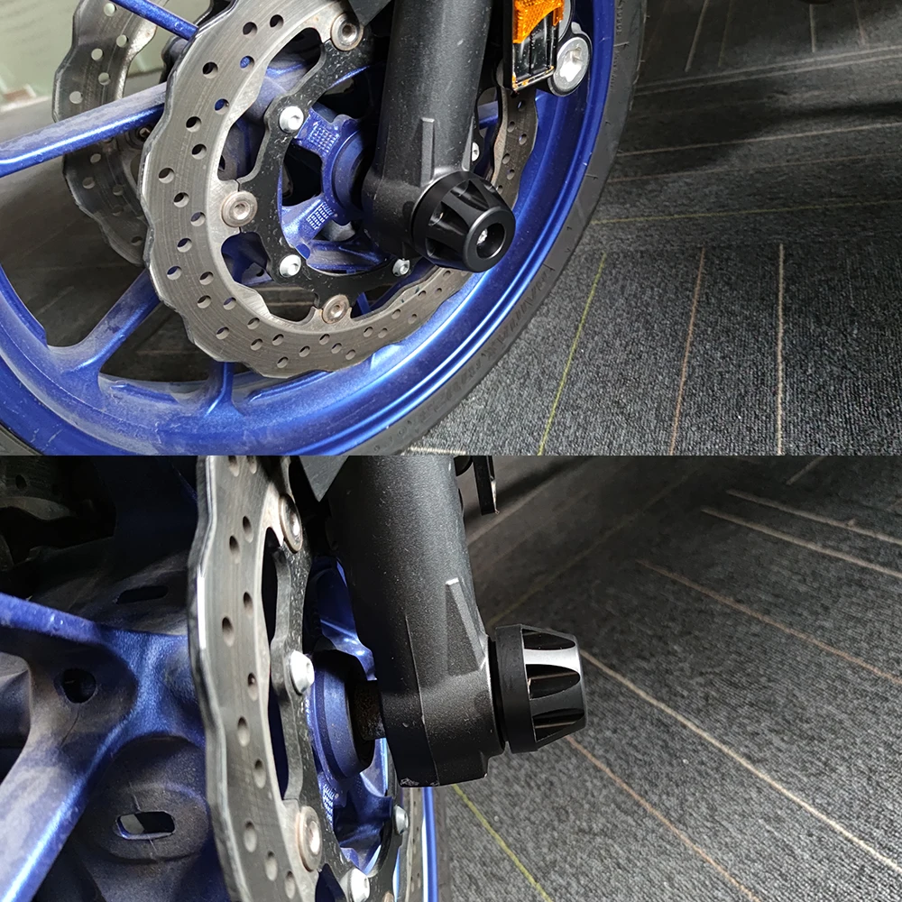 Rear Front Axle Fork Crash Slider For YAMAHA MT-07 FZ-07 2014-2021 MT07 FZ07 MT09/SP FZ09 Motorcycle Wheel Protector MT FZ 07 09