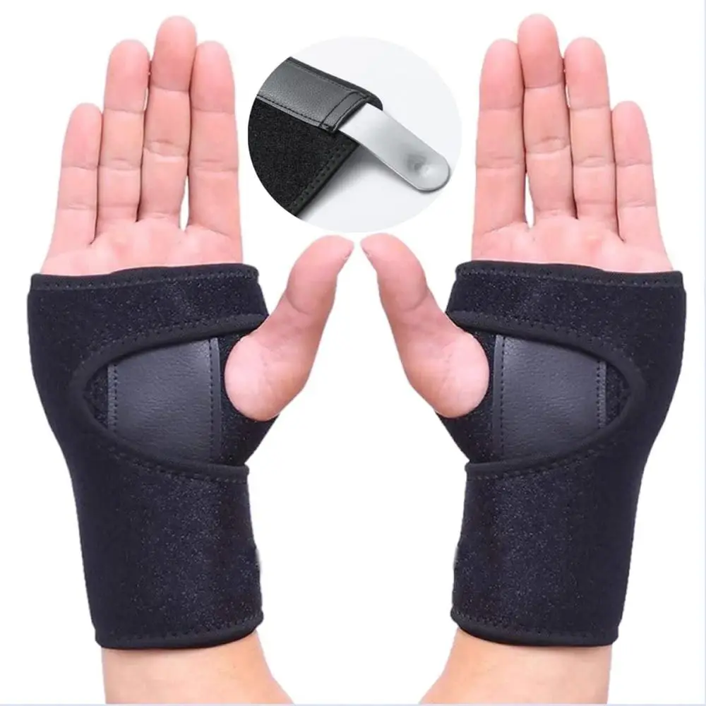 Splint Tunnel Carpal Safety Arthritis Sprain Wrap Protector Wristband with Steel Wrist Hand Brace Wrist Hand Support smile