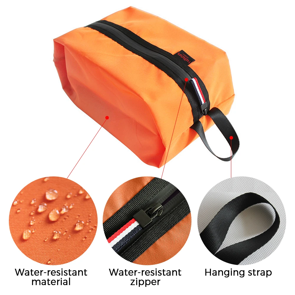 Bag for Shoe Travel Men and Women Water-resistant Shoe Storage Organizer with Zipper Closure smile