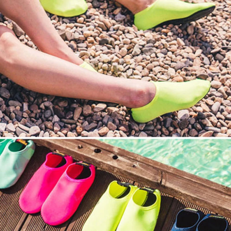 Coral Shoes Socks Diving Water Shoes Quick-Dry Non-slip Snorkeling Socks Swim Socks Surf Beach Socks Neoprene Bottom Swimm Shoes smile