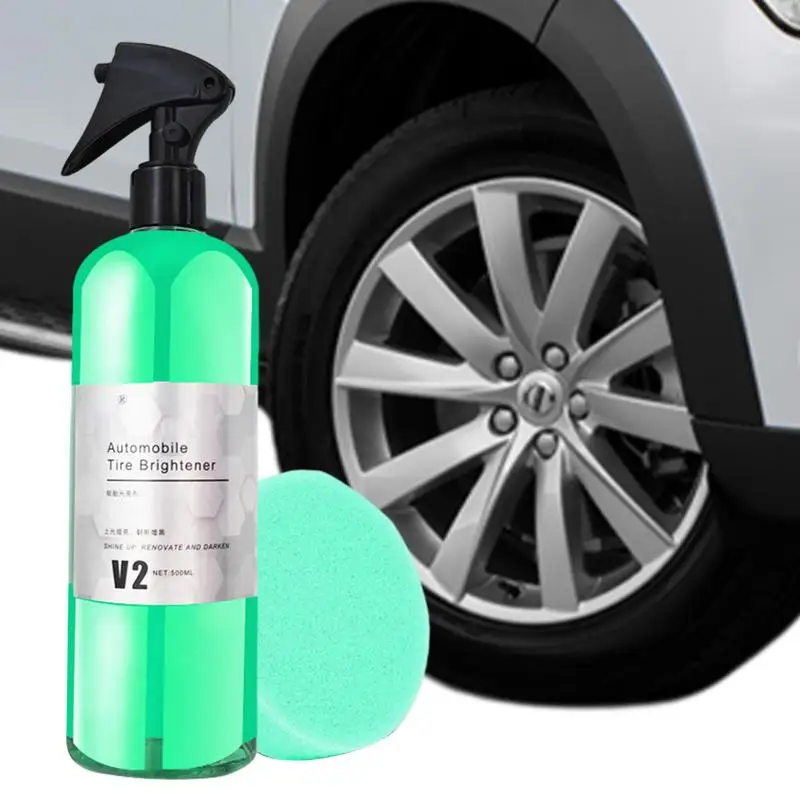 Tire Shine Coating Spray Auto Care Car Detailing Moisturize Applicator Car Wheel Black Detailing Chemistry Filler Rust Removal