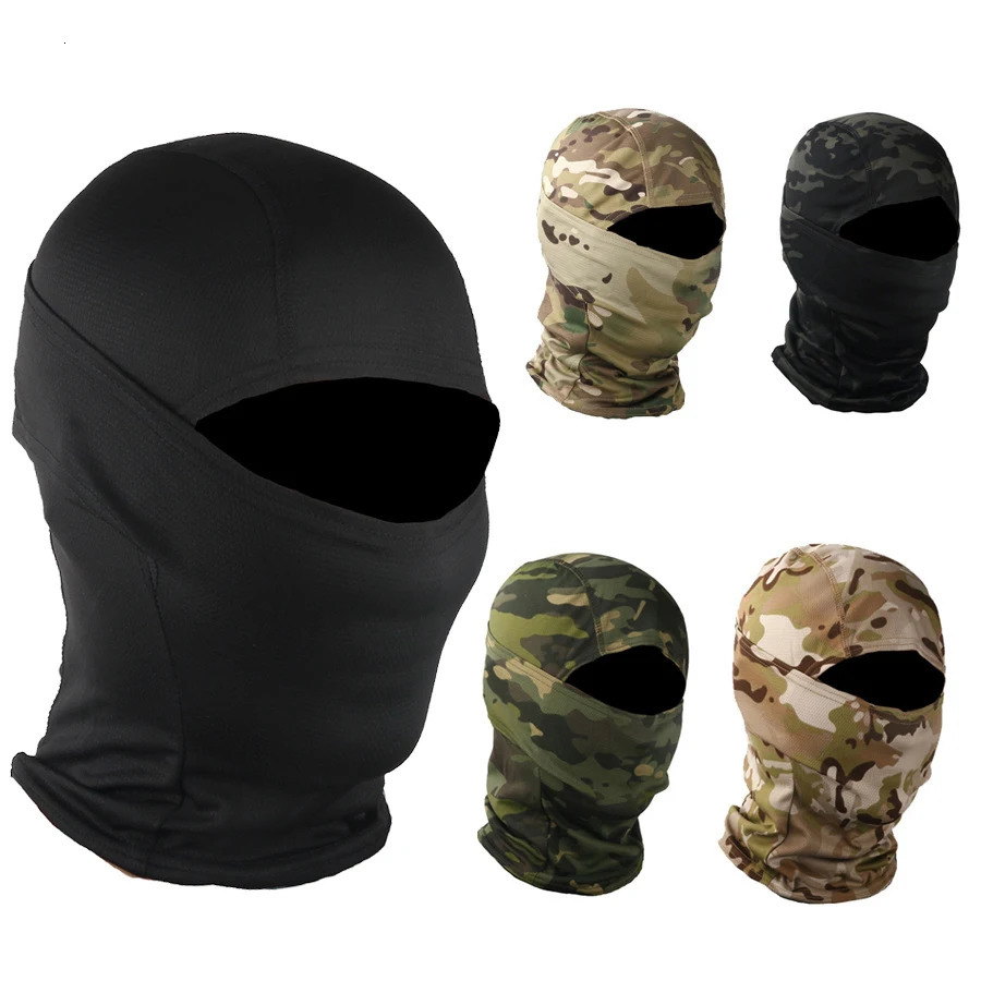 Unisex Balaclava Hats Face Mask UV Protection Ski Sun Hood Tactical Masks for Men Women Bonnet 240520