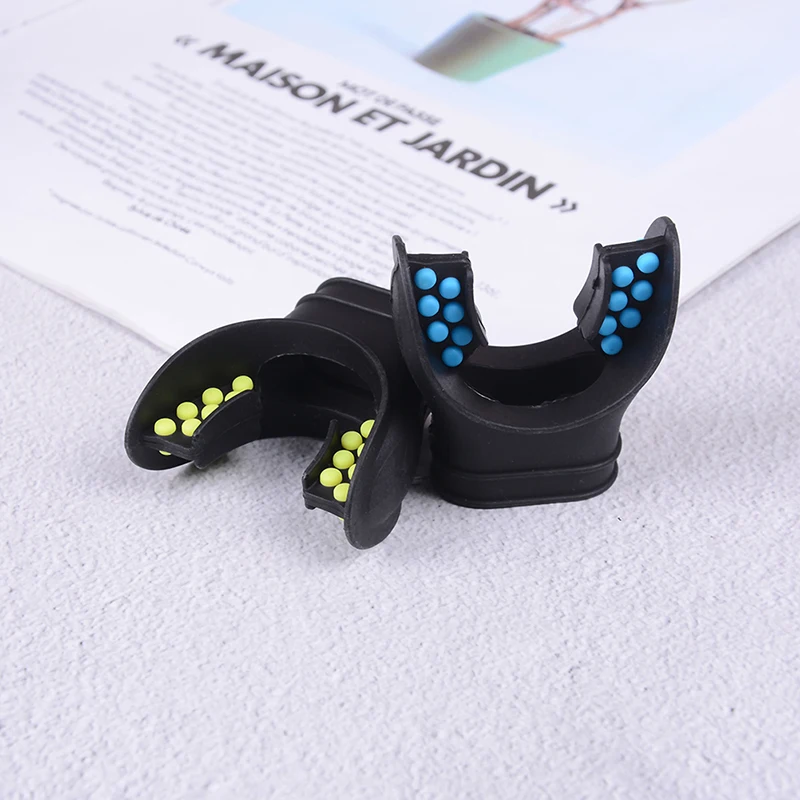 New Practical Diving Silicone 2 Colors Tab Replacement Regulator Snorkel Fit Mouth Piece
