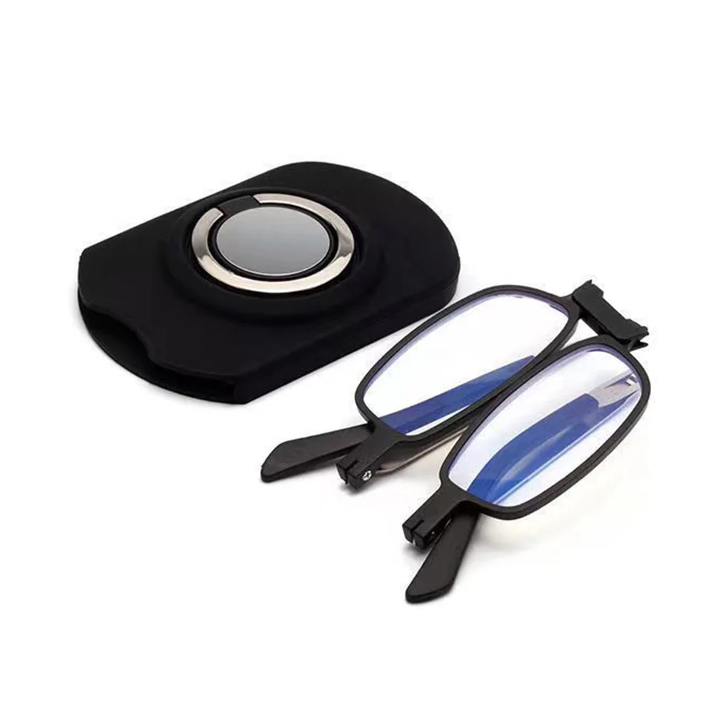 KLASSNUM Folding Reading Glasses Women Men Anti-Blue Light Ultra-light Presbyopia Eyeglasses W/ Case Eyewear Diopter +1.0 - +4.0
