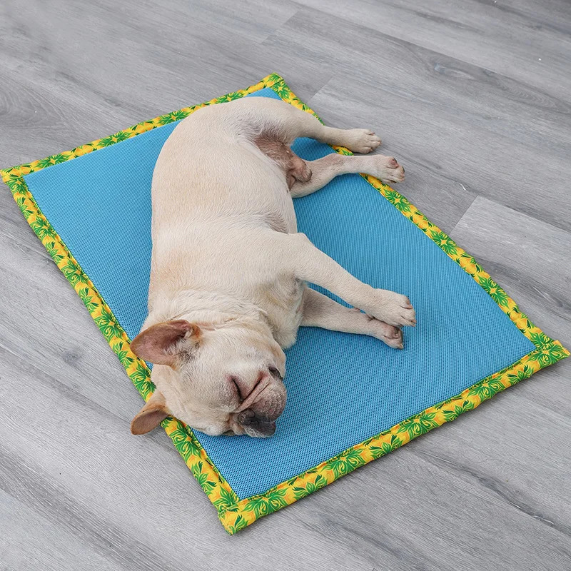 Memory foam cooling dog pad antiskid pet summer self cooling pad gel soft dog cooling sleeping pad washable cat summer nest 240507
