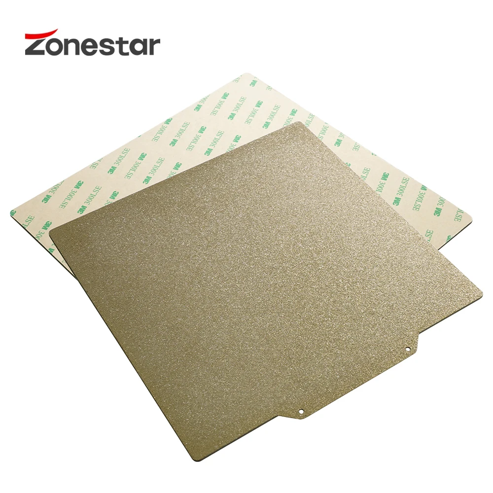 Spring PEI ZONESTAR 310mm Steel Sheet Hotbed Sticker Flexible Magnetic Easy Removal Base Applied to Z8 Z9 Z10 3D Printer Heatbed smile