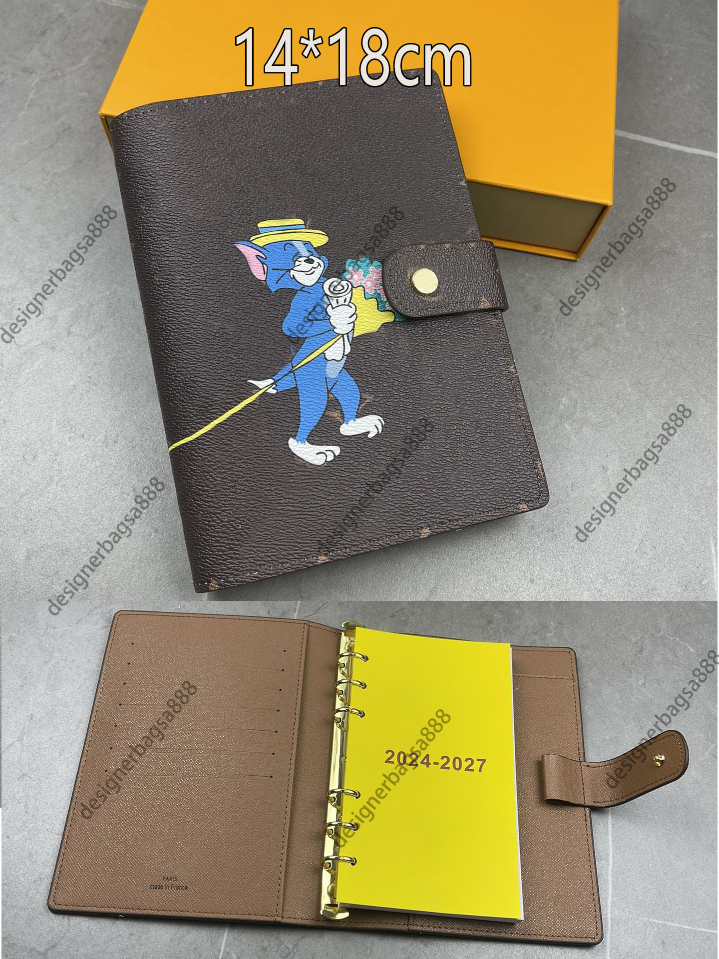 Designer Medium DESK AGENDA COVER Holders Memo Planner Men Women Cartoon Notebook Diary Agendas Protective Case Card Passport Holder