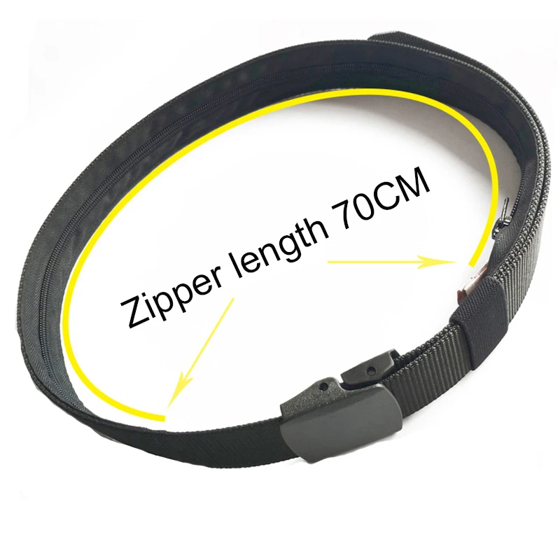 Travel Riem Anti Diefstal Security Hidden ddmysmile Cash Pouch Belt Large Capacity Anti-Theft Storage Waist Money Ticket Protect Strap Smile -Theft