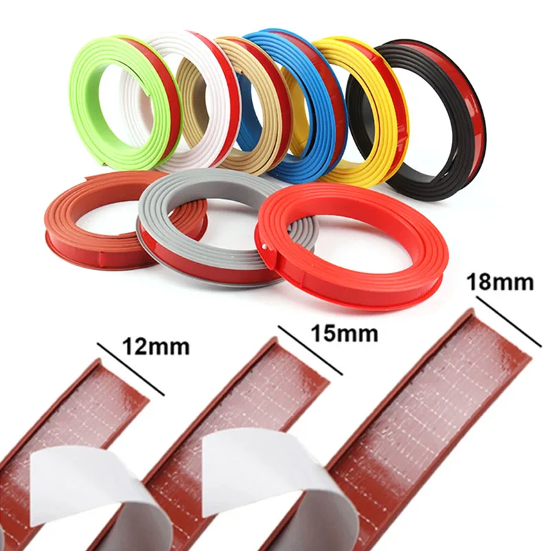 U-Shaped Seal Strip 1M Self-Adhesive TPE Edge Banding Sealing Tape For Furniture Cabinet Desk Table Edge Guard Protector smile
