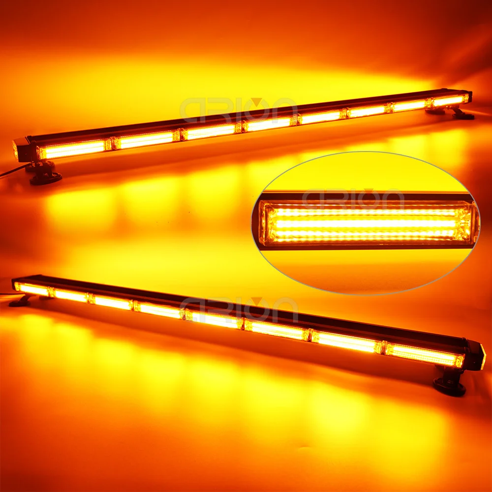 26" 31" 37" 43" 49" Four Side Tow Truck Vehicle Car Emergency Flash COB Led Strobe Warning Light Bar Amber Red Blue 12V 24V