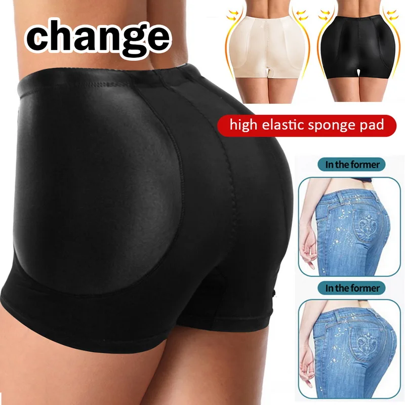 Panties Padded Women Sexy Butt Lifter Shaper Panties 3d Stereo Hip Enhancer Shapewear With Pads Female Lingerie Fake Ass Brief smile