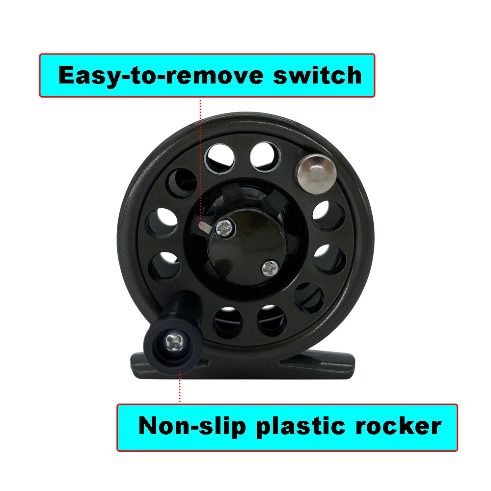 Combo Fishing Reel Fly Fly Reel Large Arbor for Trout Bass Carp Pike Panfish smile