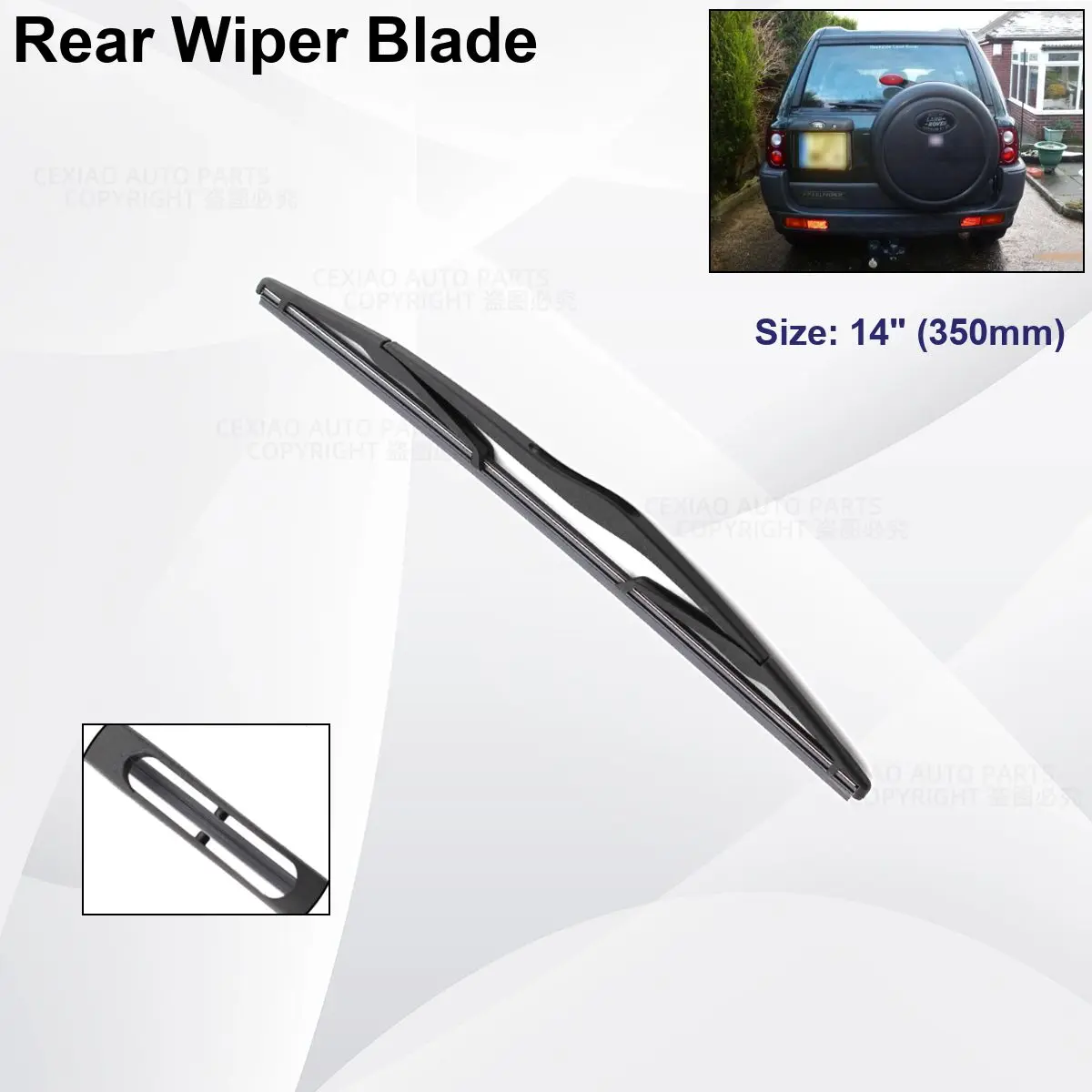 For LAND ROVER Freelander 1 MK1 1997-2006 Car Front Rear Wiper Blades Soft Rubber Windscreen Wipers Auto Windshield 21"+22"+14"