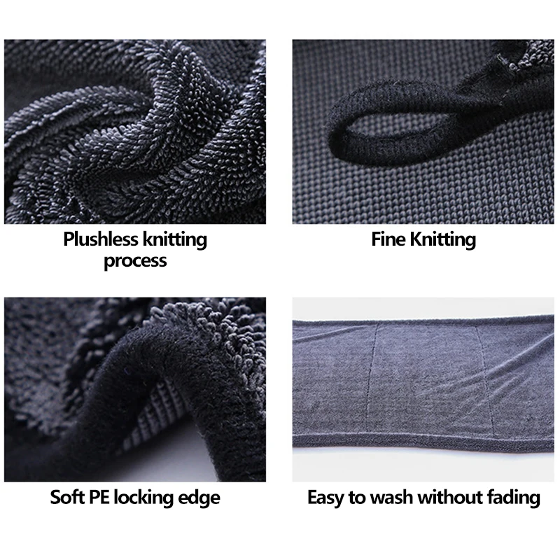 Thickened twisted 2025 braid cloth absorbent car new wash rag car with microfiber car towel