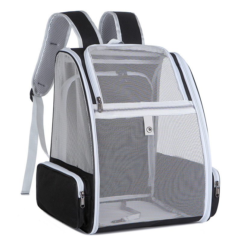 tttttttttttttttttttt Breathable Backpack Large Capacity Cat Dogs Carrying Bag Folding Pet Chest Portable Outdoor Travel Pets Carrier