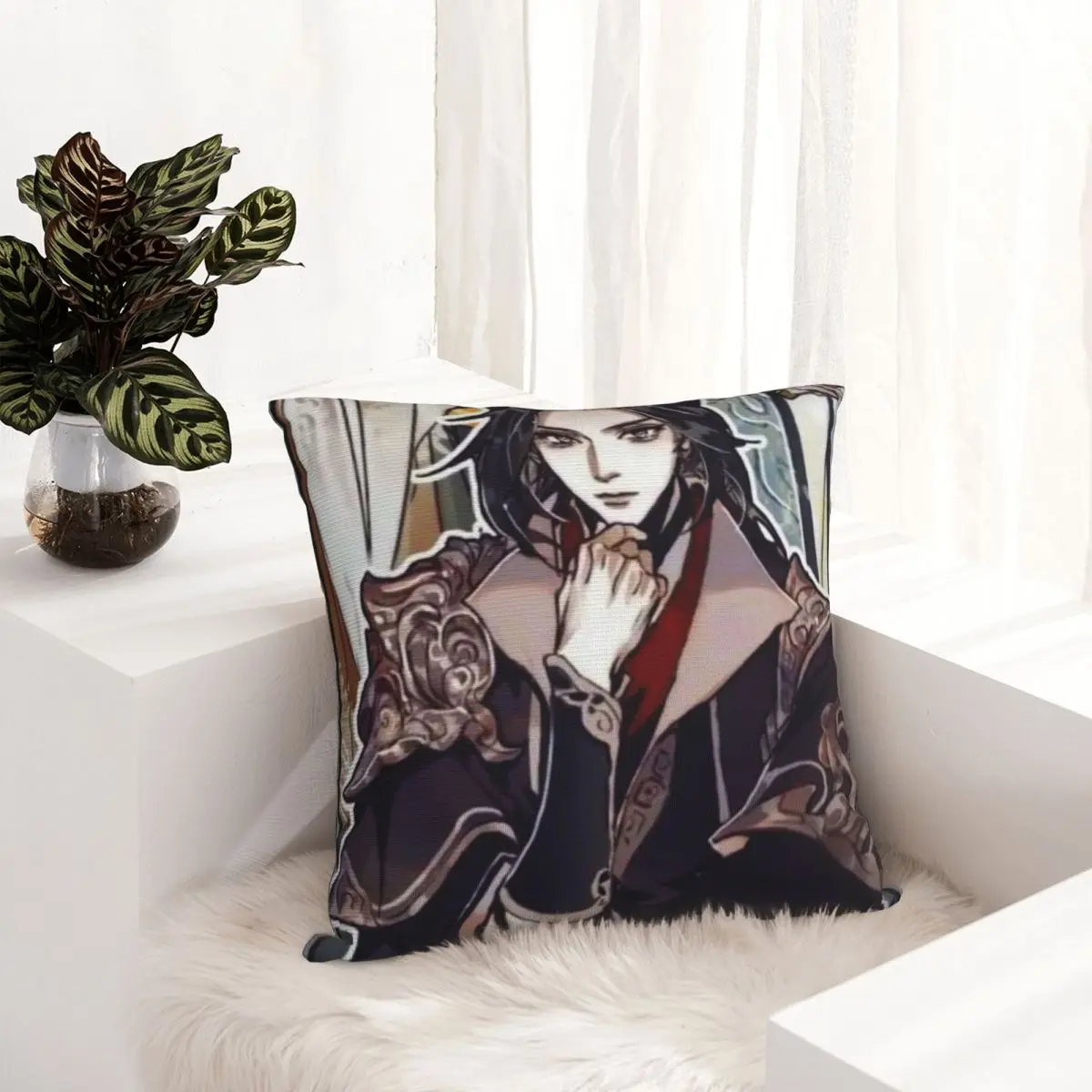 Heaven Mu Officials Qing Blessing Pillowcase Dakimakura Pillow Case Decor Cushions Cover Home Sofa Bed Bedding Creative smile